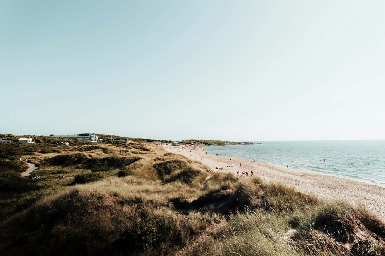 Tylösands sandstrand i Halmstad