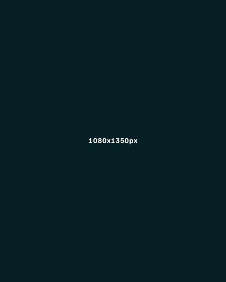 En illustration som visar hur stort 1080x1350px är som man använder som bildstorlek på Facebook