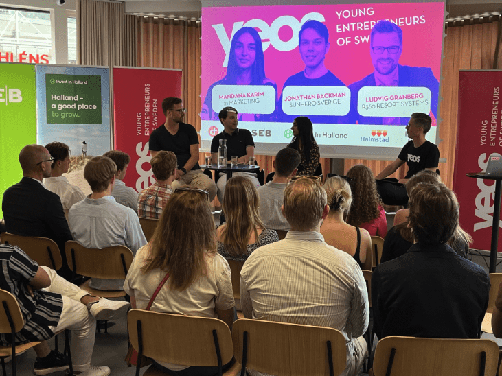 Panel med Young Entrepreneurs of Sweden
